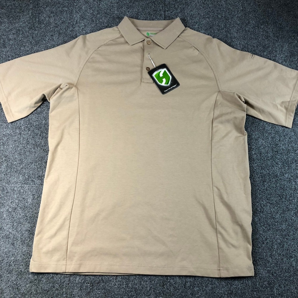 Horace Small Dri-Balance Polo Tactical Shirt Men's Large Tan Short Sleeve Work